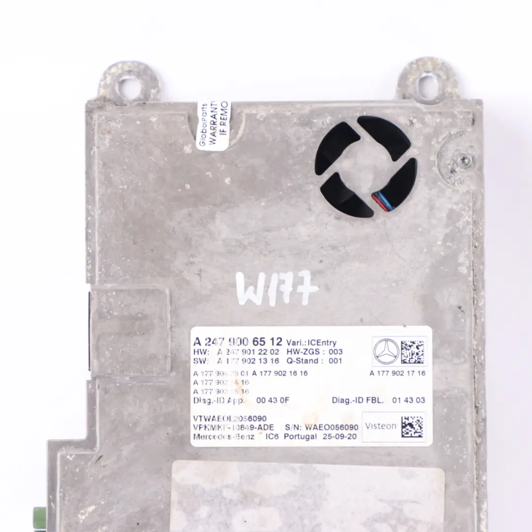 Speedometer Instrument Cluster Control Unit to Mercedes C118 W177 W247 with Part number A2479006512 Mercedes C118 W177 W247 Speedometer Instrument Cluster Control Unit - SKU A2479006512 - Part number A2479006512