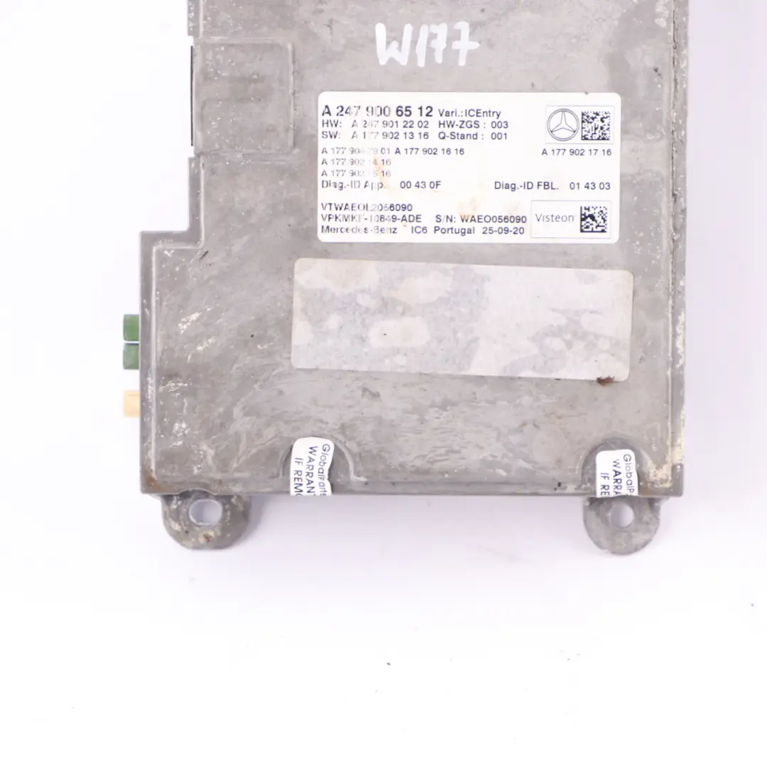 Speedometer Instrument Cluster Control Unit to Mercedes C118 W177 W247 with Part number A2479006512 Mercedes C118 W177 W247 Speedometer Instrument Cluster Control Unit - SKU A2479006512 - Part number A2479006512