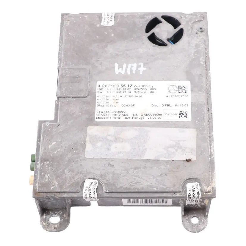 Speedometer Instrument Cluster Control Unit to Mercedes C118 W177 W247 with Part number A2479006512 Mercedes C118 W177 W247 Speedometer Instrument Cluster Control Unit - SKU A2479006512 - Part number A2479006512