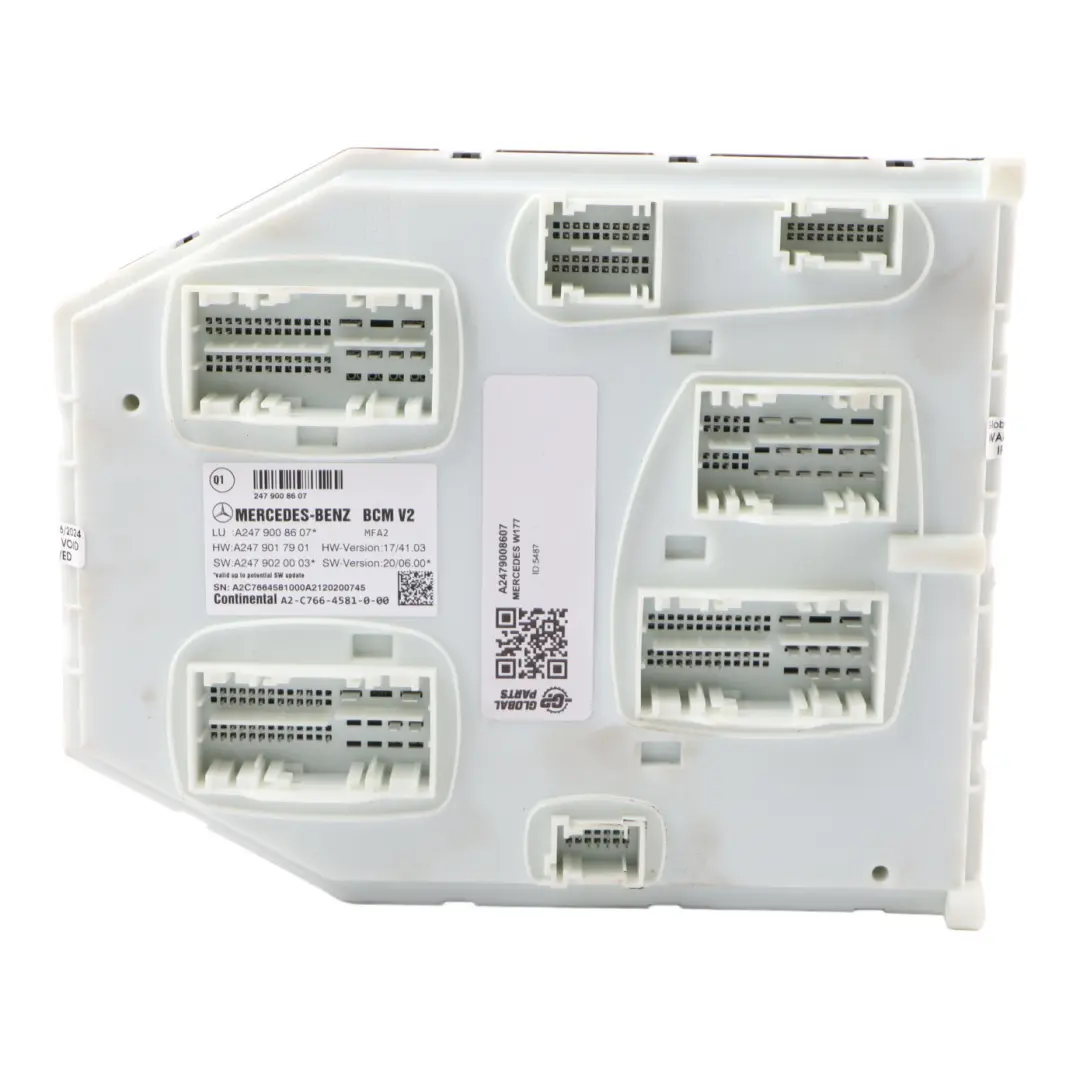 Modulo SAM Mercedes W177 W247 Unità controllo anteriore SAM Comfort per con numero di parte A2479008607 Modulo SAM Mercedes W177 W247 Unità controllo anteriore SAM Comfort - SKU A2479008607 - Numero di parte A2479008607