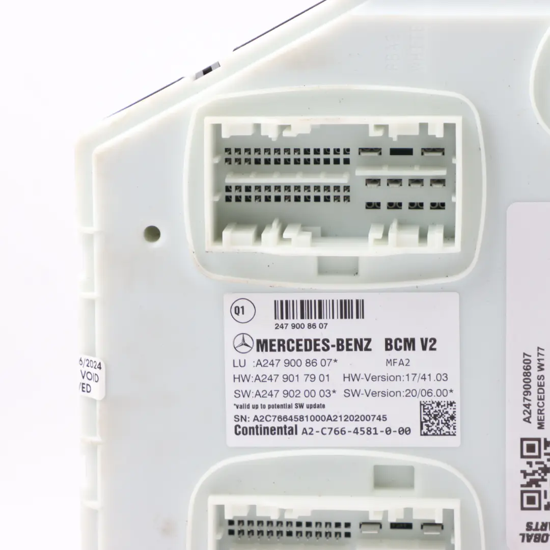  Module SAM Mercedes W177 W247 Unité contrôle confort SAM avant - SKU A2479008607 - Numéro de pièce A2479008607