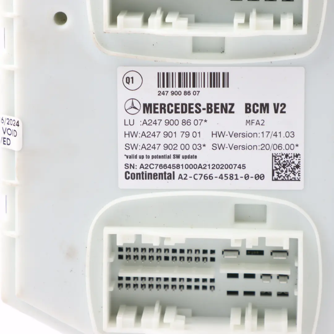 Mercedes W177 W247 Moduł Sterownik Komfortu SAM - SKU A2479008607 - Numer Części A2479008607