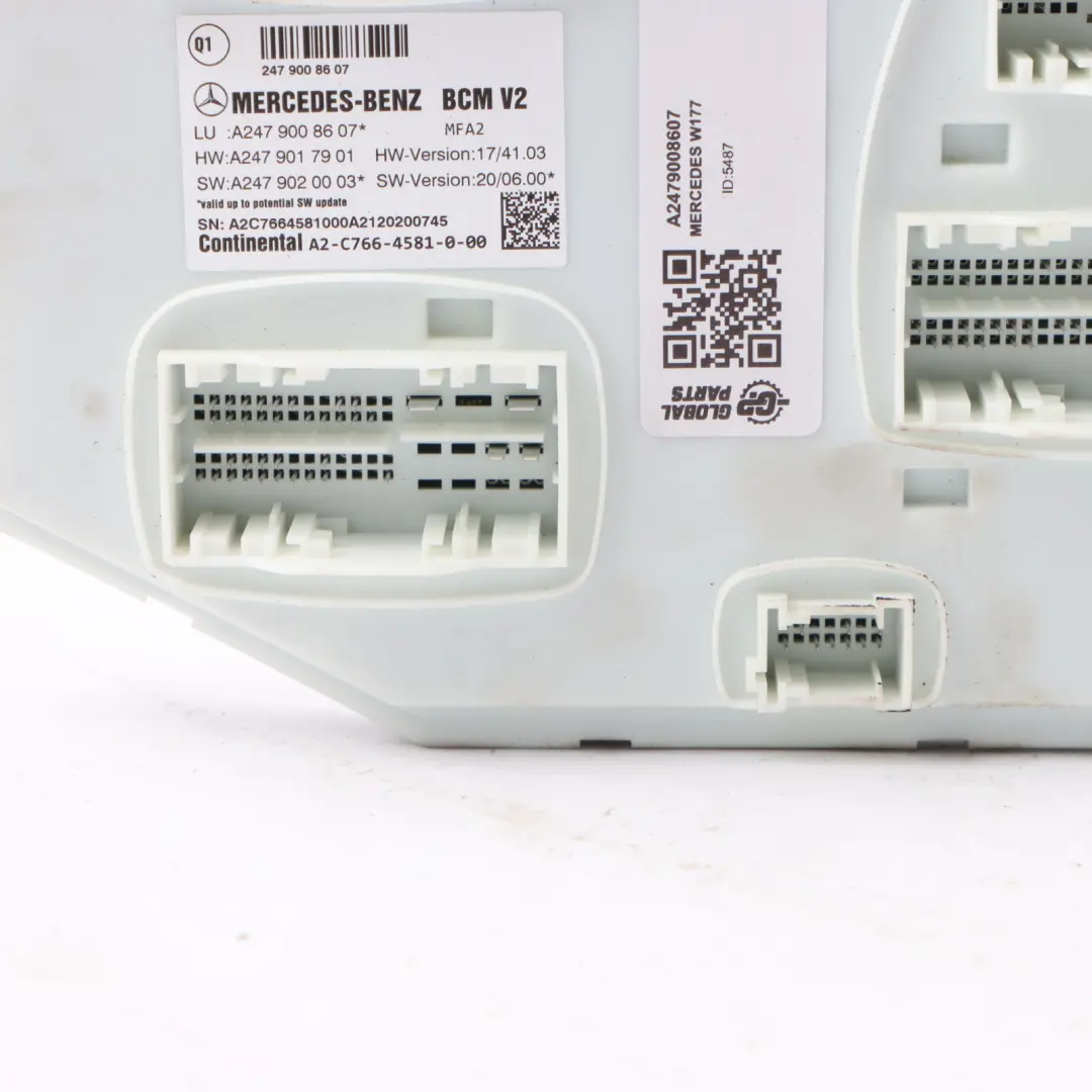 SAM Modul Mercedes W177 W247 Front SAM Body Comfort Steuergerät für mit Teilenummer A2479008607 SAM Modul Mercedes W177 W247 Front SAM Body Comfort Steuergerät - SKU A2479008607 - Teilenummer A2479008607
