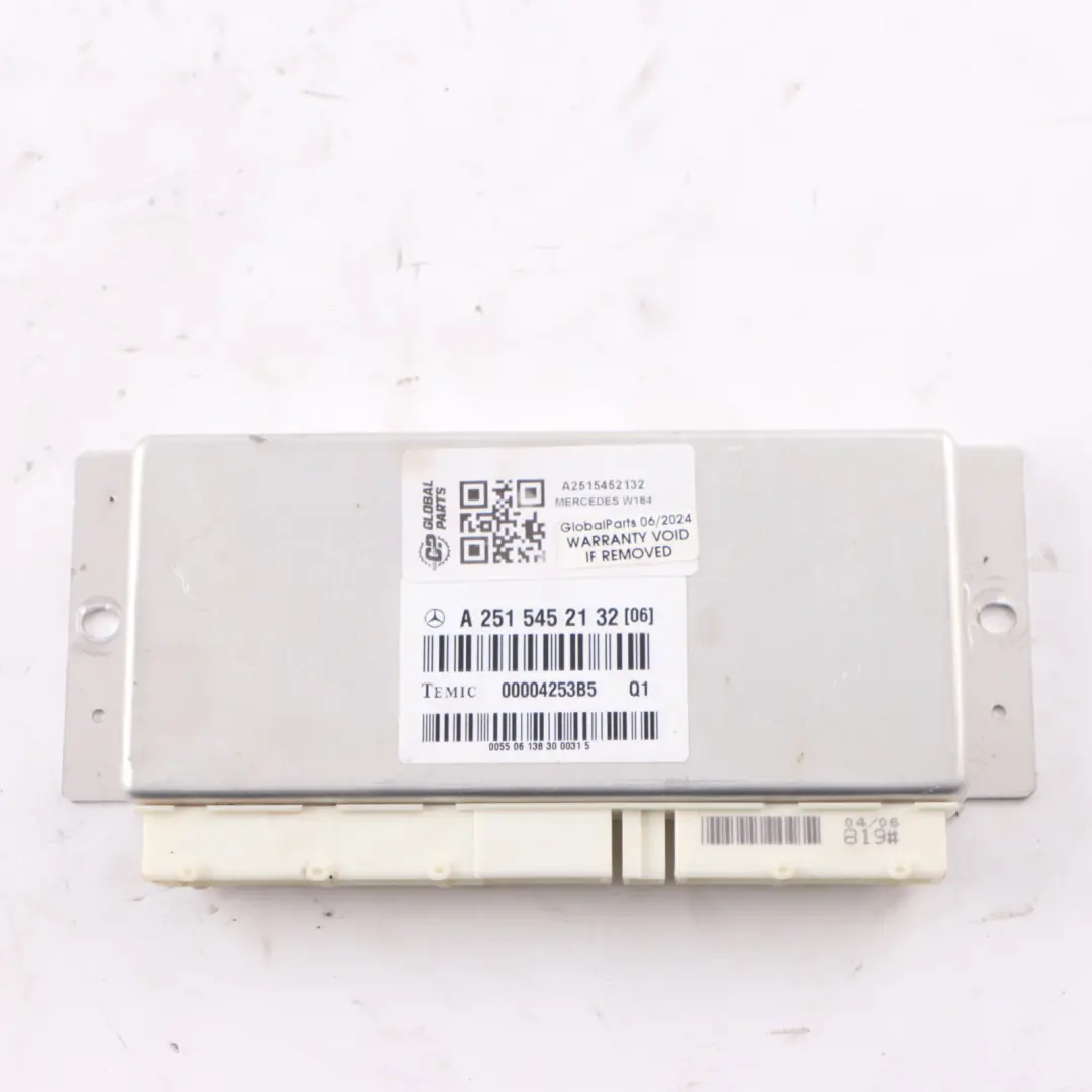 Suspension Module Regulation Control Unit to Mercedes W164 Air with Part number A2515452132 Mercedes W164 Air Suspension Module Regulation Control Unit - SKU A2515452132 - Part number A2515452132