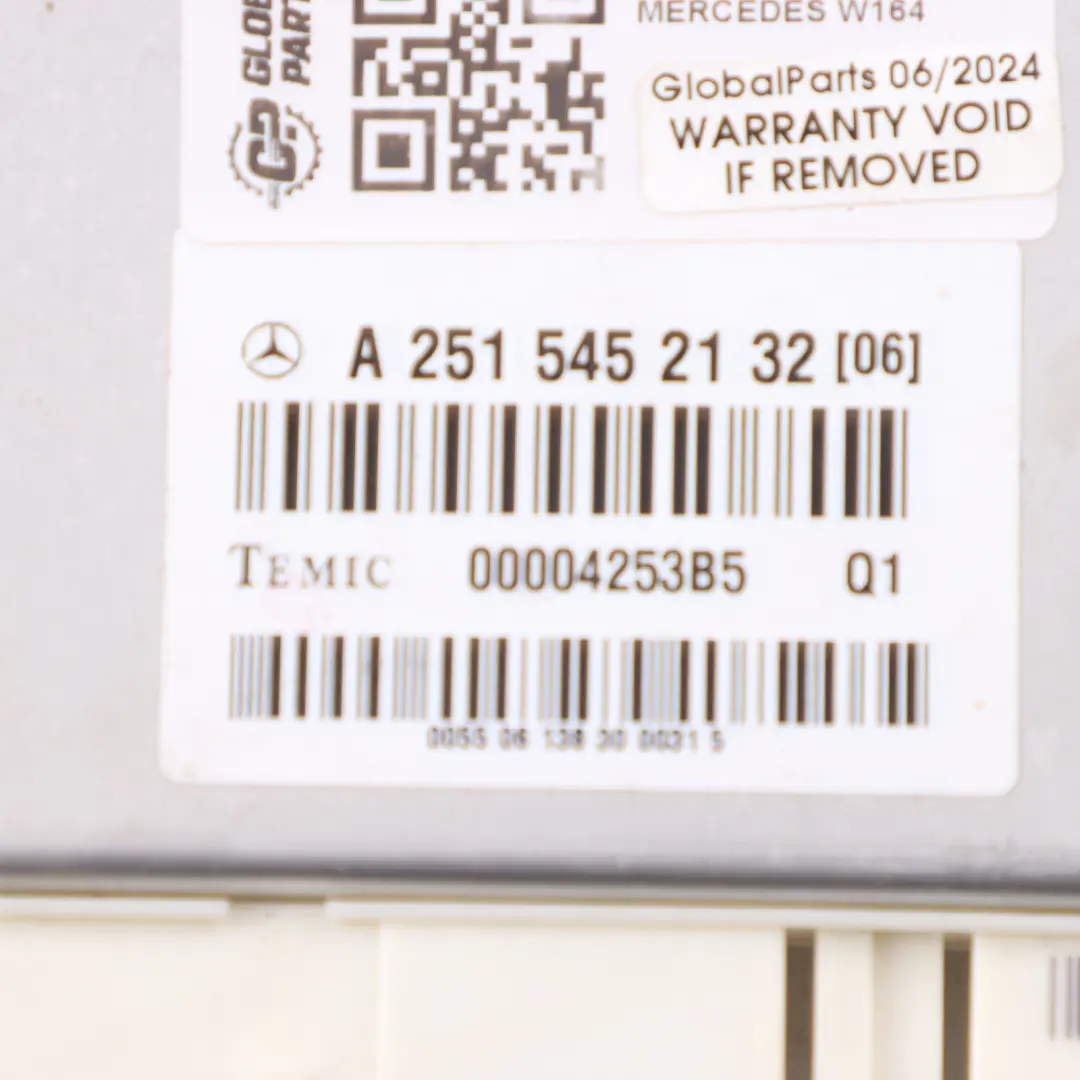 Suspension Module Regulation Control Unit to Mercedes W164 Air with Part number A2515452132 Mercedes W164 Air Suspension Module Regulation Control Unit - SKU A2515452132 - Part number A2515452132