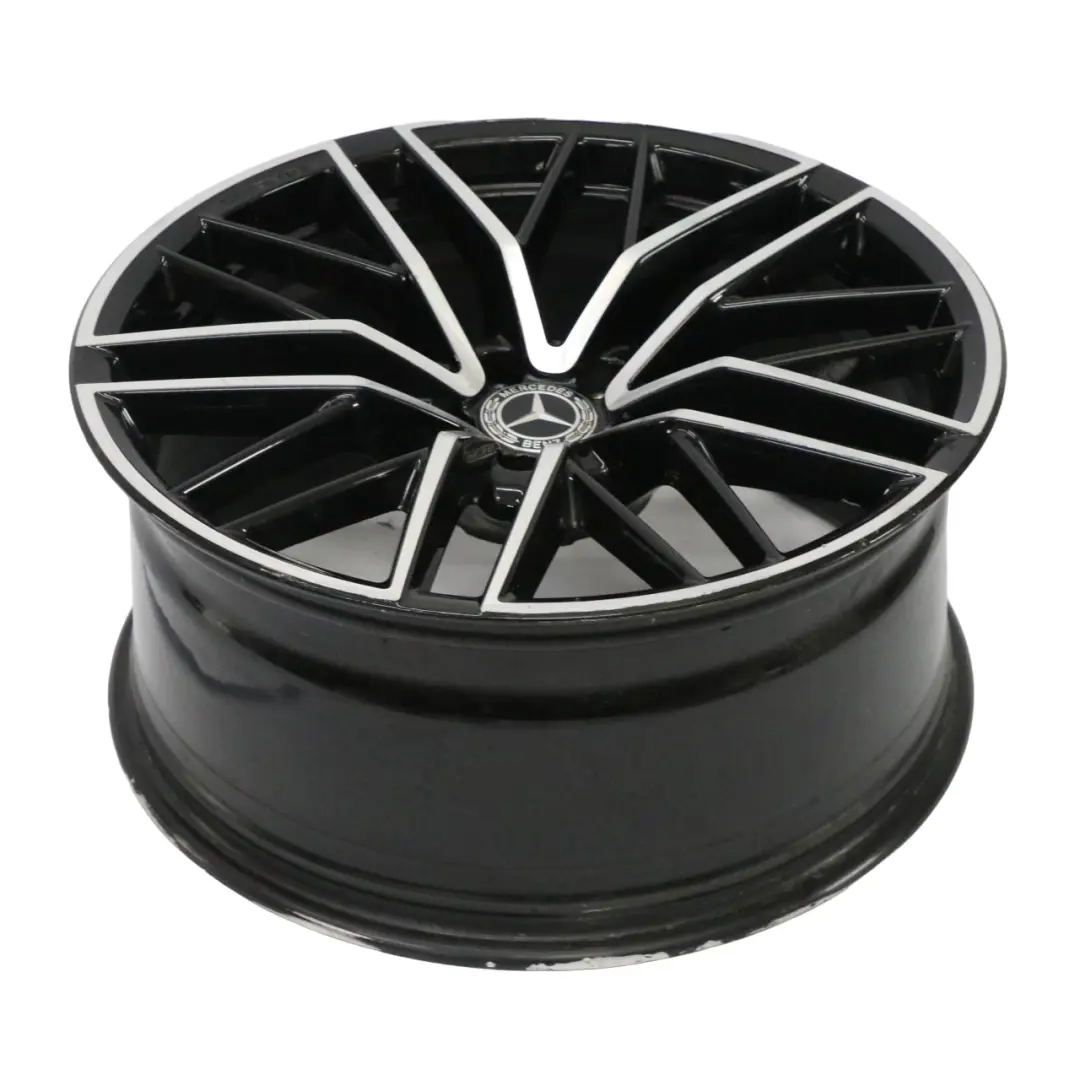 Hinter Rad Felge schwarz 21" 10 Doppel Speiche ET:22 9,5J für Mercedes GLC X253 AMG mit Teilenummer A2534015800 Mercedes GLC X253 AMG Hinter Rad Felge schwarz 21" 10 Doppel Speiche ET:22 9,5J - SKU A2534015800-1 - Teilenummer A2534015800