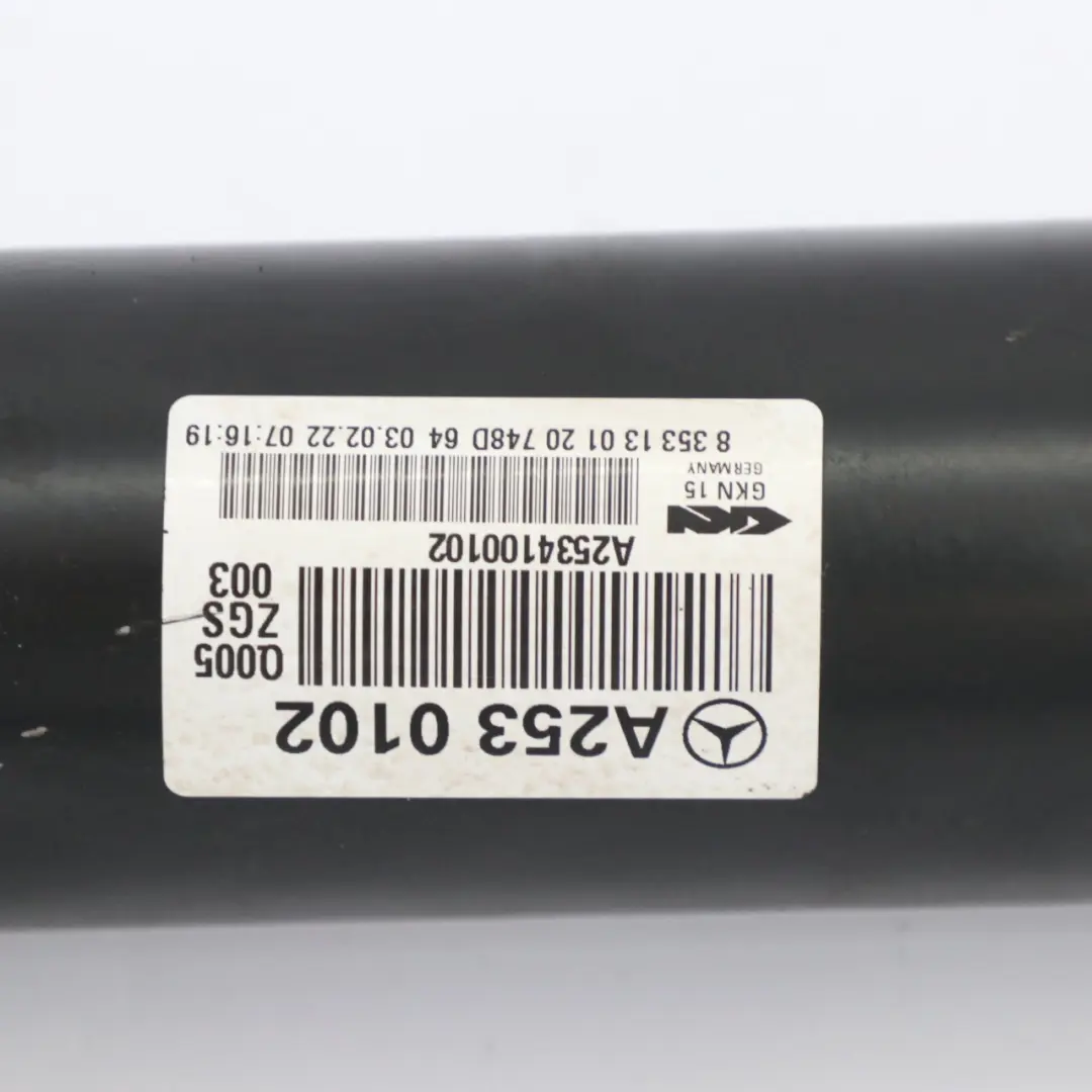 Propshaft 4matic Automatic M274 Petrol to Mercedes X253 Drive with Part number A2534100102 Mercedes X253 Drive Propshaft 4matic Automatic M274 Petrol - SKU A2534100102 - Part number A2534100102