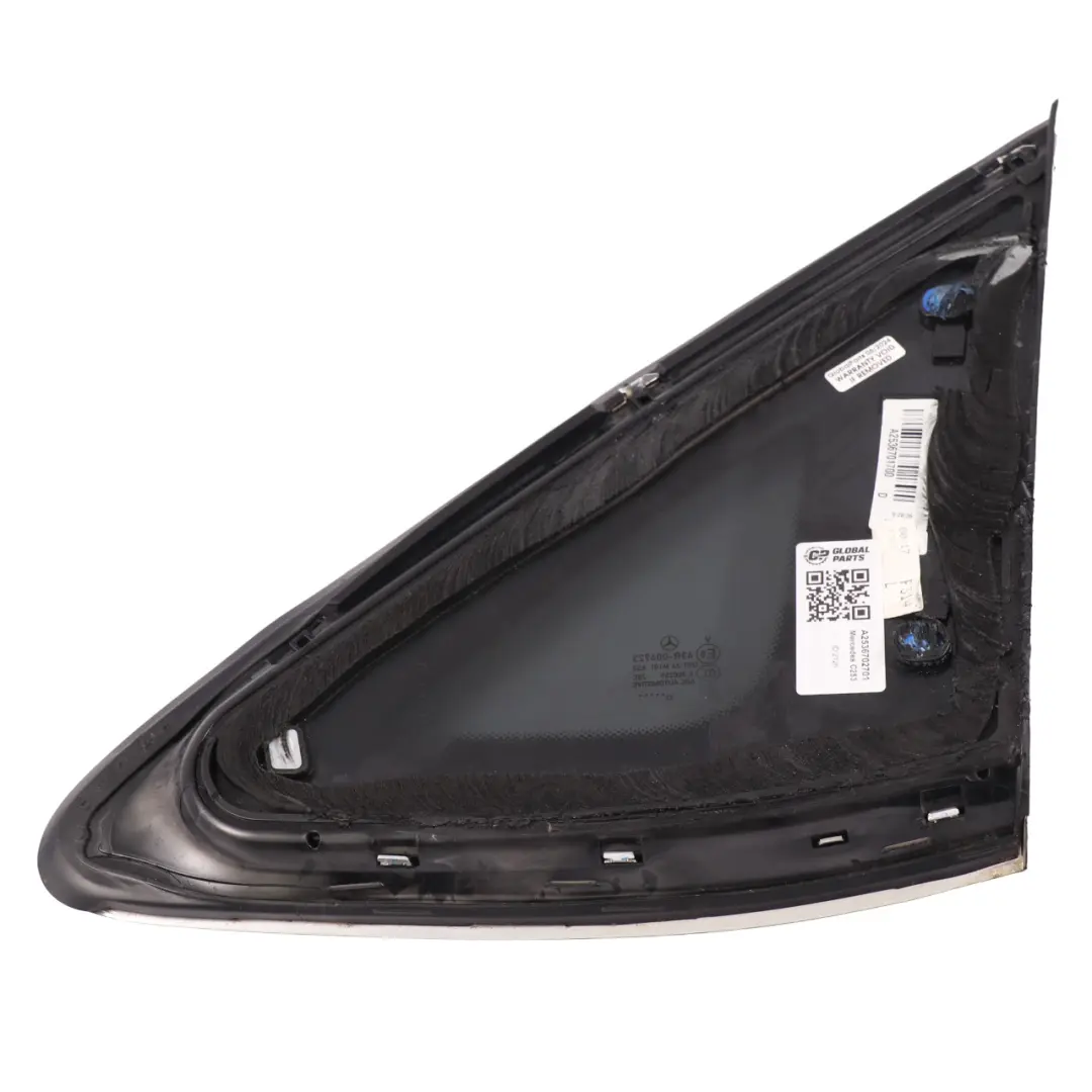 Vitre Latérale Fixe Arrière Gauche Teintée AS3 pour Mercedes GLC C253 à propos du numéro de pièce A2536702701 Mercedes GLC C253 Vitre Latérale Fixe Arrière Gauche Teintée AS3 - SKU A2536702701 - Numéro de pièce A2536702701