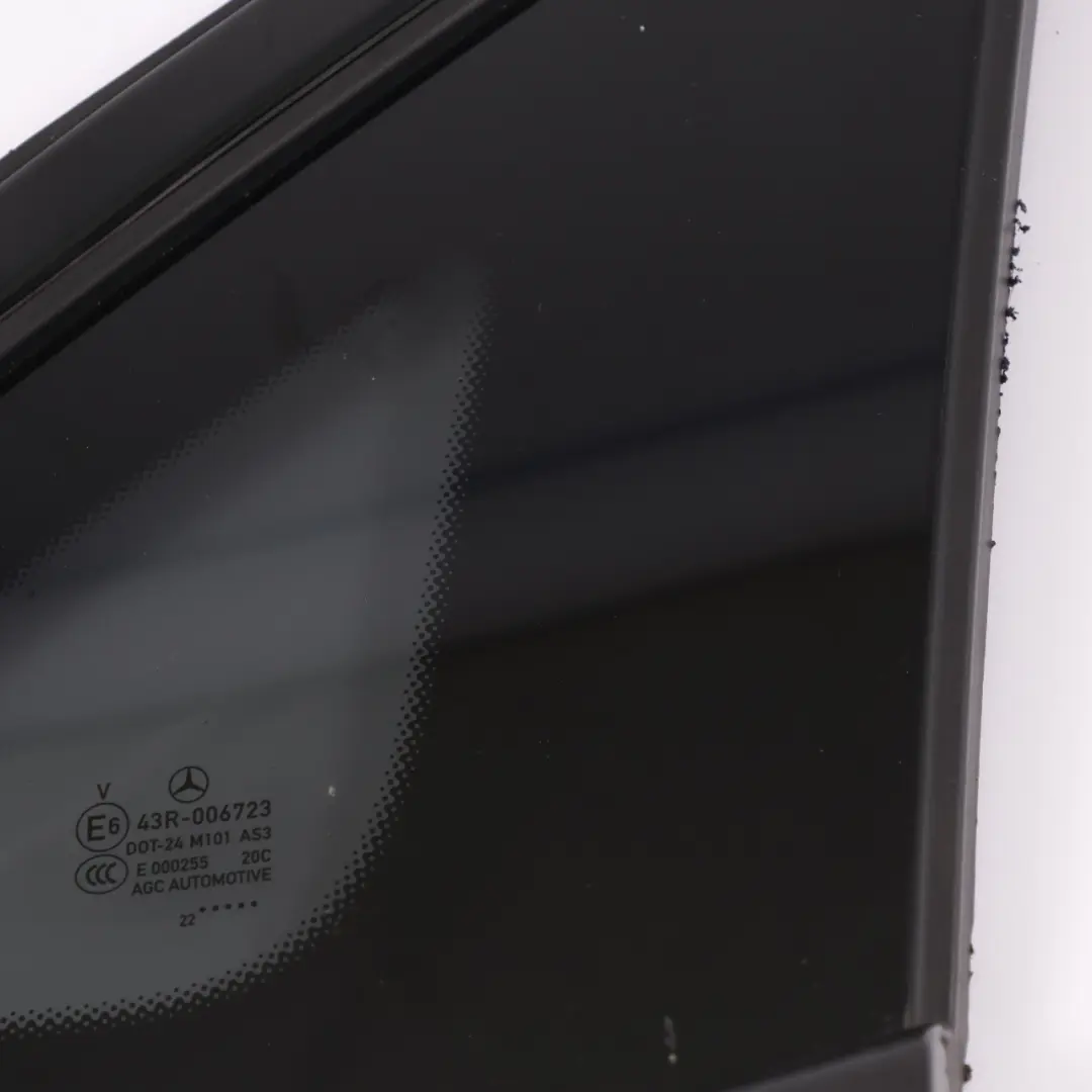 Fixed Side Window Glass Rear Right O/S Tinted AS3 to Mercedes GLC C253 with Part number A2536702801 Mercedes GLC C253 Fixed Side Window Glass Rear Right O/S Tinted AS3 - SKU A2536702801 - Part number A2536702801