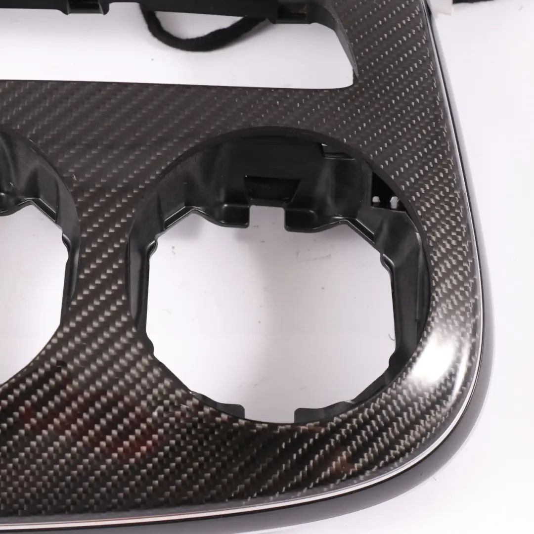 Consola Central Panel Cubierta Marco Delantero Carbono para Mercedes X253 con número de pieza A2536806305 Mercedes X253 Consola Central Panel Cubierta Marco Delantero Carbono - SKU A2536806305 - Número de pieza A2536806305