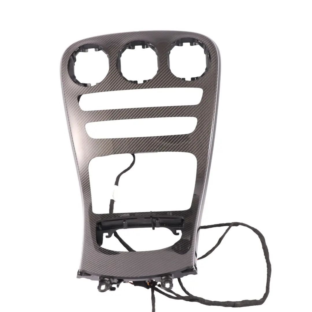 Consola Central Panel Cubierta Marco Delantero Carbono para Mercedes X253 con número de pieza A2536806305 Mercedes X253 Consola Central Panel Cubierta Marco Delantero Carbono - SKU A2536806305 - Número de pieza A2536806305