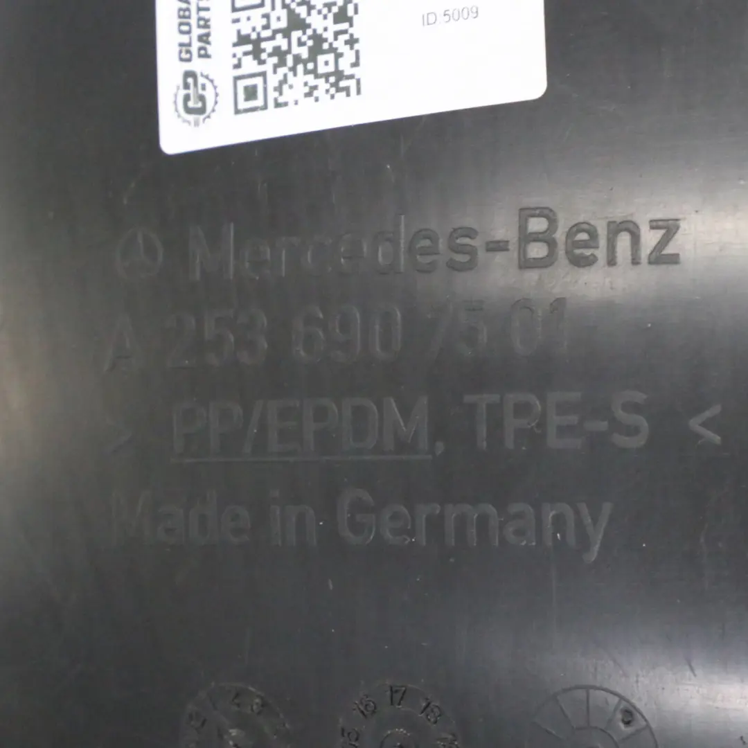 Paso de Rueda Tapa Delantera Izquierda para Mercedes GLC X253 Coupe con número de pieza A2536907501 Mercedes GLC X253 Coupe Paso de Rueda Tapa Delantera Izquierda - SKU A2536907501 - Número de pieza A2536907501