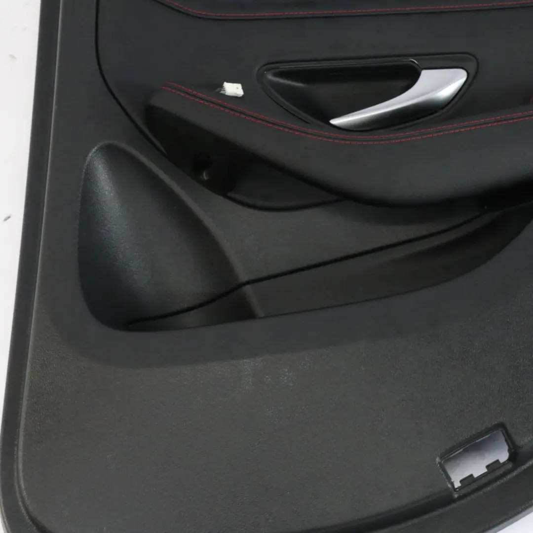 Mercedes GLC C253 Scheda Porta Posteriore Destra Trim Finta Pelle Filo Rosso AMG - SKU A2537301603 - Numero di parte A2537301603