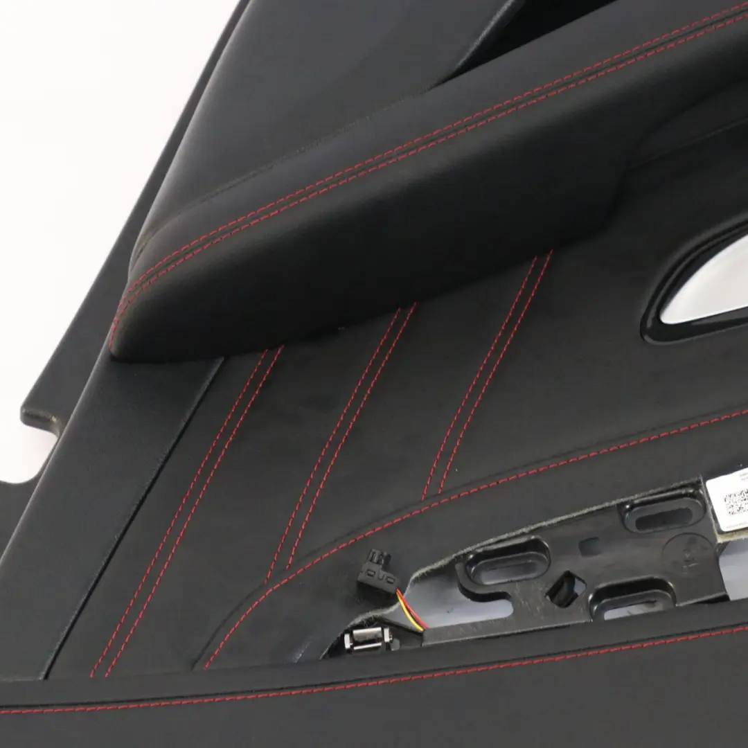 Mercedes GLC C253 Boczek Drzwi Panel Prawy Tył Czarny Czerwona Nić AMG Line - SKU A2537301603 - Numer Części A2537301603