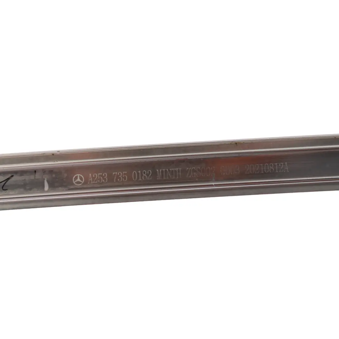 Mercedes GLC X253 Cache fenêtre Porte Arrière Gauche Guide de finition Chrome - SKU A2537350182 - Numéro de pièce A2537350182