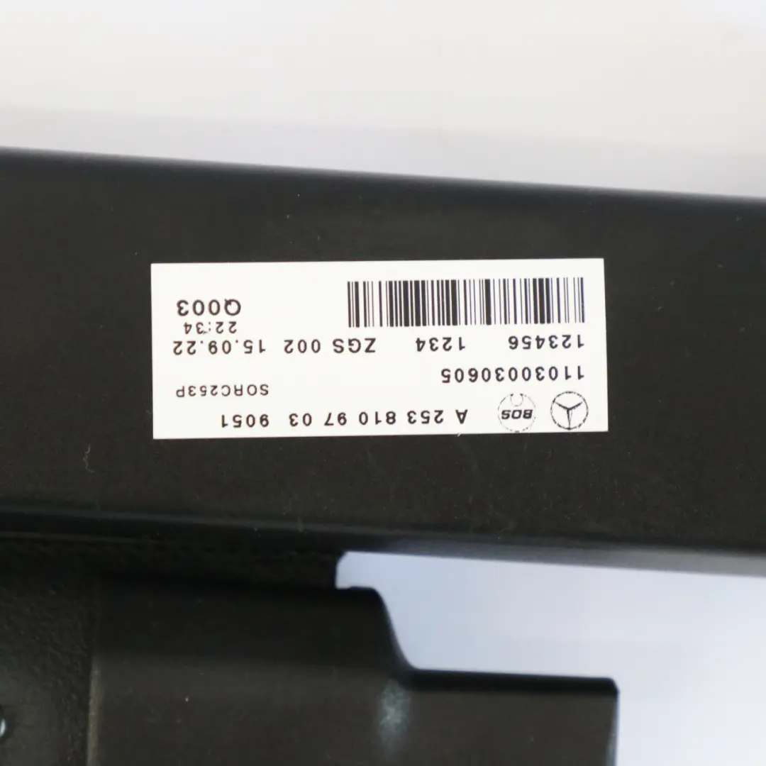 Roller Blind Trunk Parcel Shelf Roller Cover to Mercedes GLC C253 with Part number A2538109703 Mercedes GLC C253 Roller Blind Trunk Parcel Shelf Roller Cover - SKU A2538109703 - Part number A2538109703