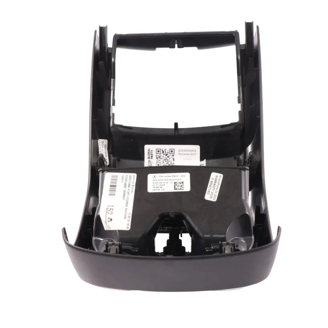 Mittelkonsole Hinten Lüftungsschlitze Ablagefach für Mercedes GLC X253 mit Teilenummer A2538304002 Mercedes GLC X253 Mittelkonsole Hinten Lüftungsschlitze Ablagefach - SKU A2538304002 - Teilenummer A2538304002