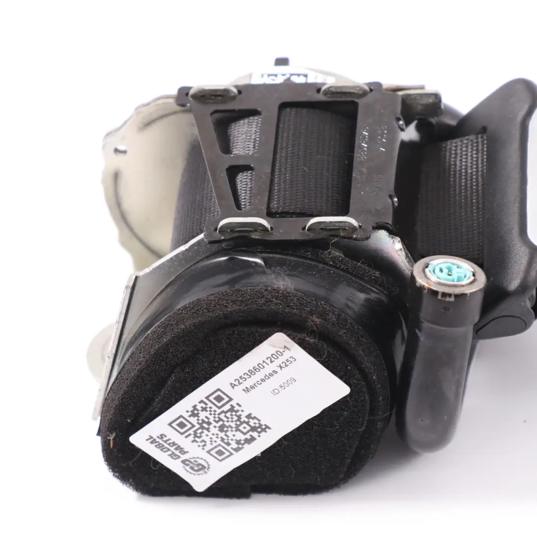 Mercedes GLC C253 Seat Belt Rear Right O/S Upper Safety Belt Black - SKU A2538601200-1 - Part number A2538601200