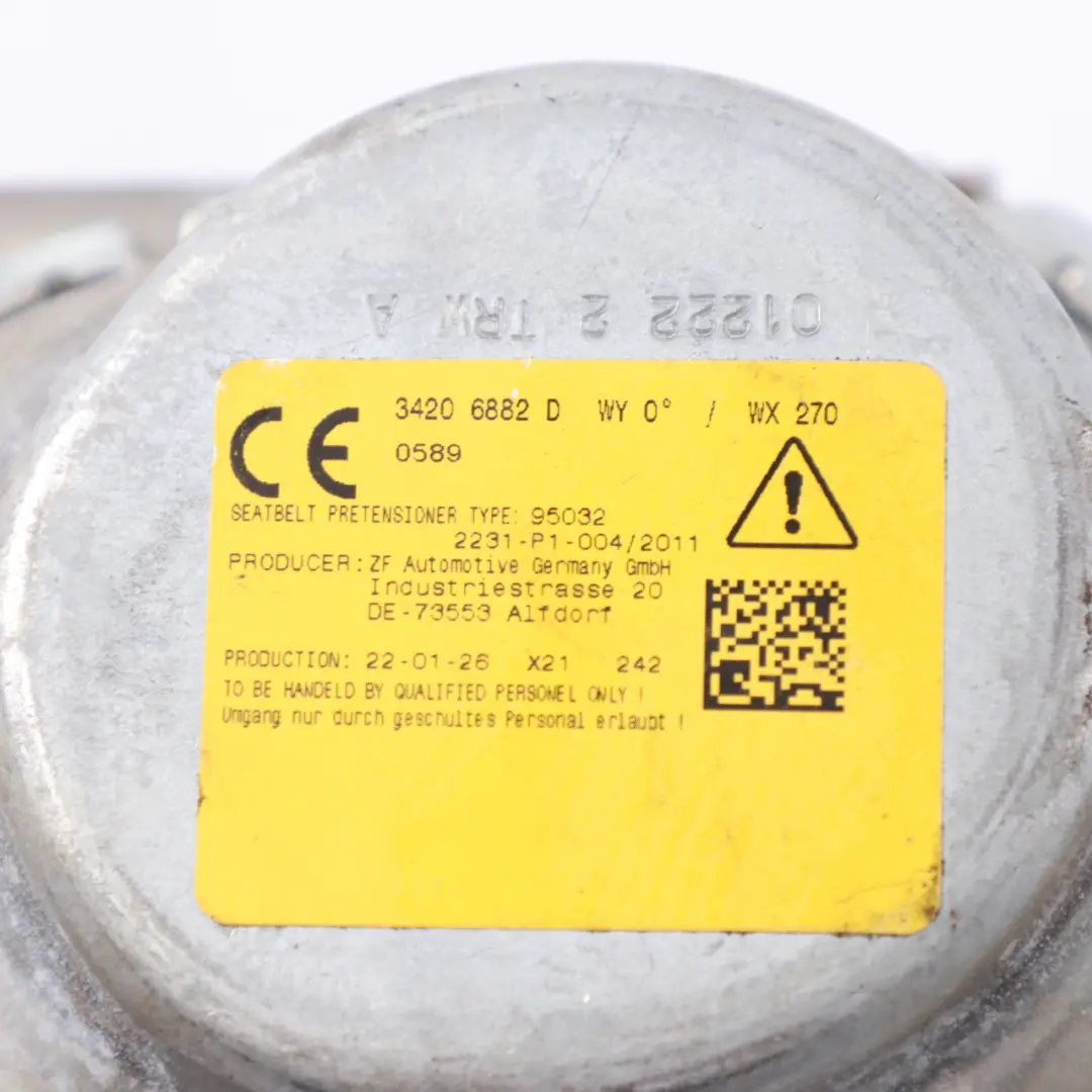 Mercedes GLC C253 Pas Bezpieczeństwa Tylny Prawy Czarny - SKU A2538601200-1 - Numer Części A2538601200
