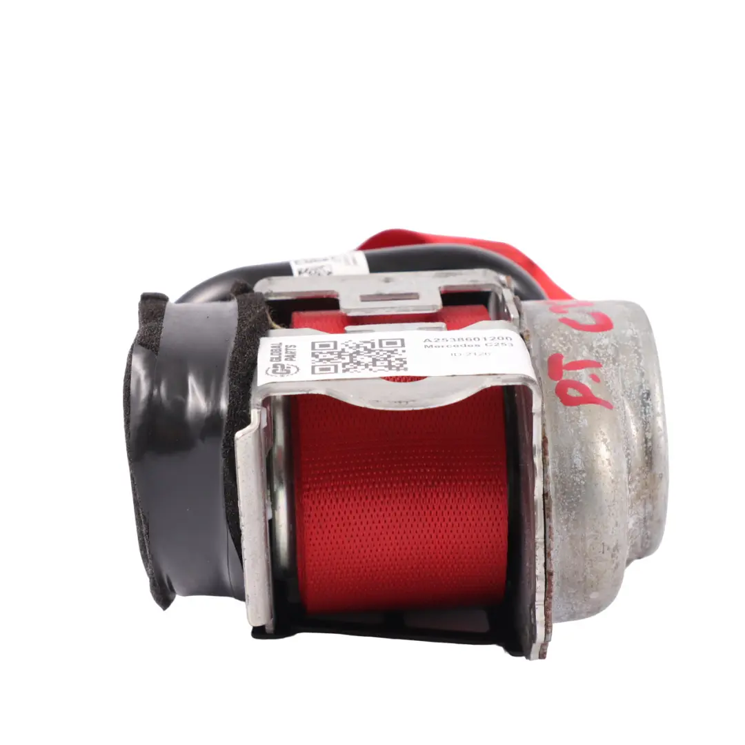 Sicherheitsgurt hinten rechts oberer Rot für Mercedes GLC C253 mit Teilenummer A2538601200 Mercedes GLC C253 Sicherheitsgurt hinten rechts oberer Rot - SKU A2538601200 - Teilenummer A2538601200