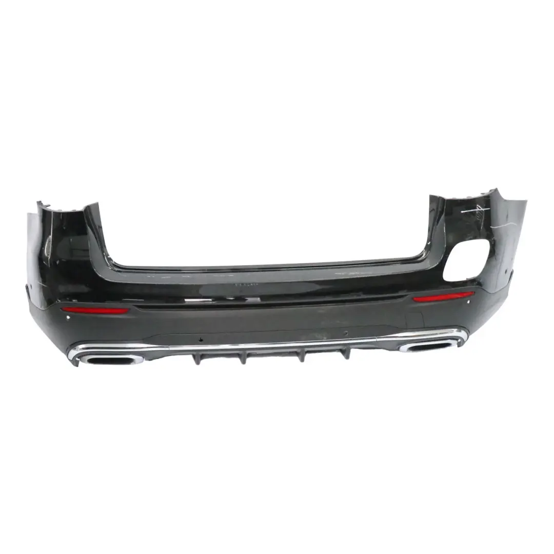 Bumper Hybrid Trim Panel Covering Obsidian Black - 197 to Mercedes X253 Rear with Part number A2538801603 Mercedes X253 Rear Bumper Hybrid Trim Panel Covering Obsidian Black - 197 - SKU A2538801603-OB - Part number A2538801603