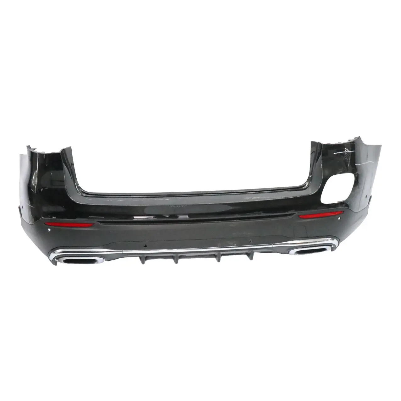 Mercedes X253 Rear Bumper Hybrid Trim Panel Covering Obsidian Black - 197