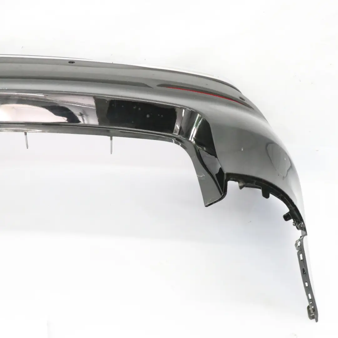 Bumper Hybrid Trim Panel Covering Obsidian Black - 197 to Mercedes X253 Rear with Part number A2538801603 Mercedes X253 Rear Bumper Hybrid Trim Panel Covering Obsidian Black - 197 - SKU A2538801603-OB - Part number A2538801603