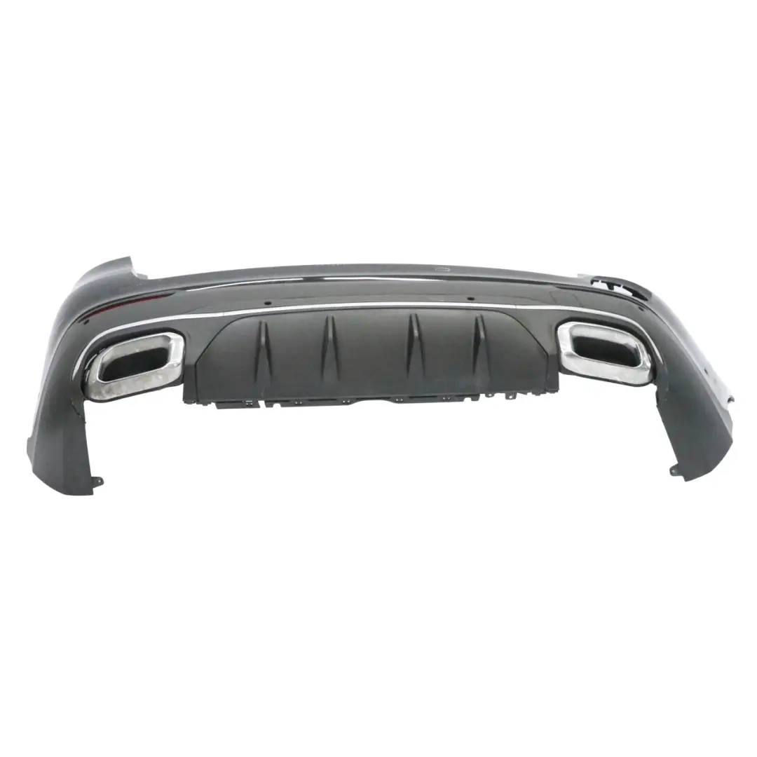 Bumper Hybrid Trim Panel Covering Obsidian Black - 197 to Mercedes X253 Rear with Part number A2538801603 Mercedes X253 Rear Bumper Hybrid Trim Panel Covering Obsidian Black - 197 - SKU A2538801603-OB - Part number A2538801603