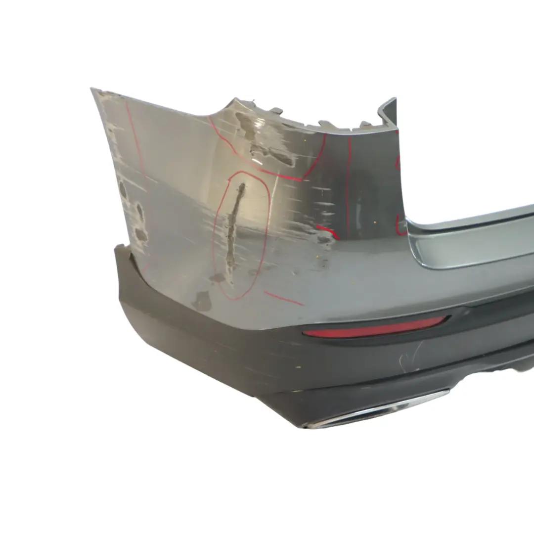 Bumper Trim Panel Covering Selenite Grey Metallic - 992 to Mercedes X253 Rear with Part number A2538806101 Mercedes X253 Rear Bumper Trim Panel Covering Selenite Grey Metallic - 992 - SKU A2538806101-SEL - Part number A2538806101