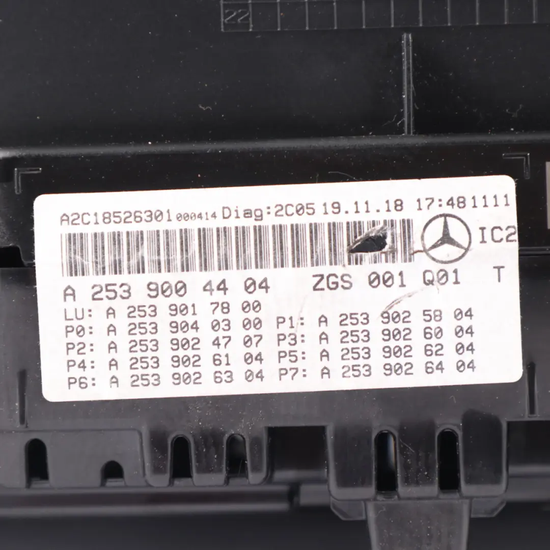 Strumenti Tachimetro Automatico per Mercedes GLC X253 Diesel Quadro con numero di parte A2539004404 Mercedes GLC X253 Diesel Quadro Strumenti Tachimetro Automatico - SKU A2539004404 - Numero di parte A2539004404