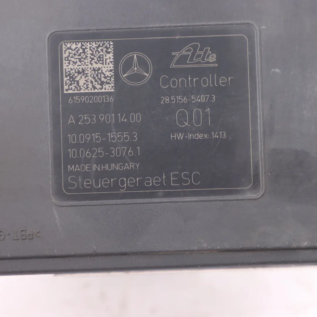 Mercedes W205 Brake Pump ABS ESC Hydraulic Unit Module A2534312800 - SKU A2539011400 - Part number A2539011400
