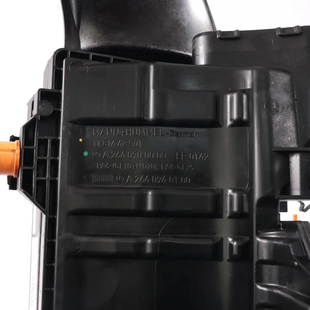 M264 Gasolina Filtro de Aire Caja Admisión Carcasa para Mercedes W205 con número de pieza A2640900000 Mercedes W205 M264 Gasolina Filtro de Aire Caja Admisión Carcasa - SKU A2640900000-1 - Número de pieza A2640900000