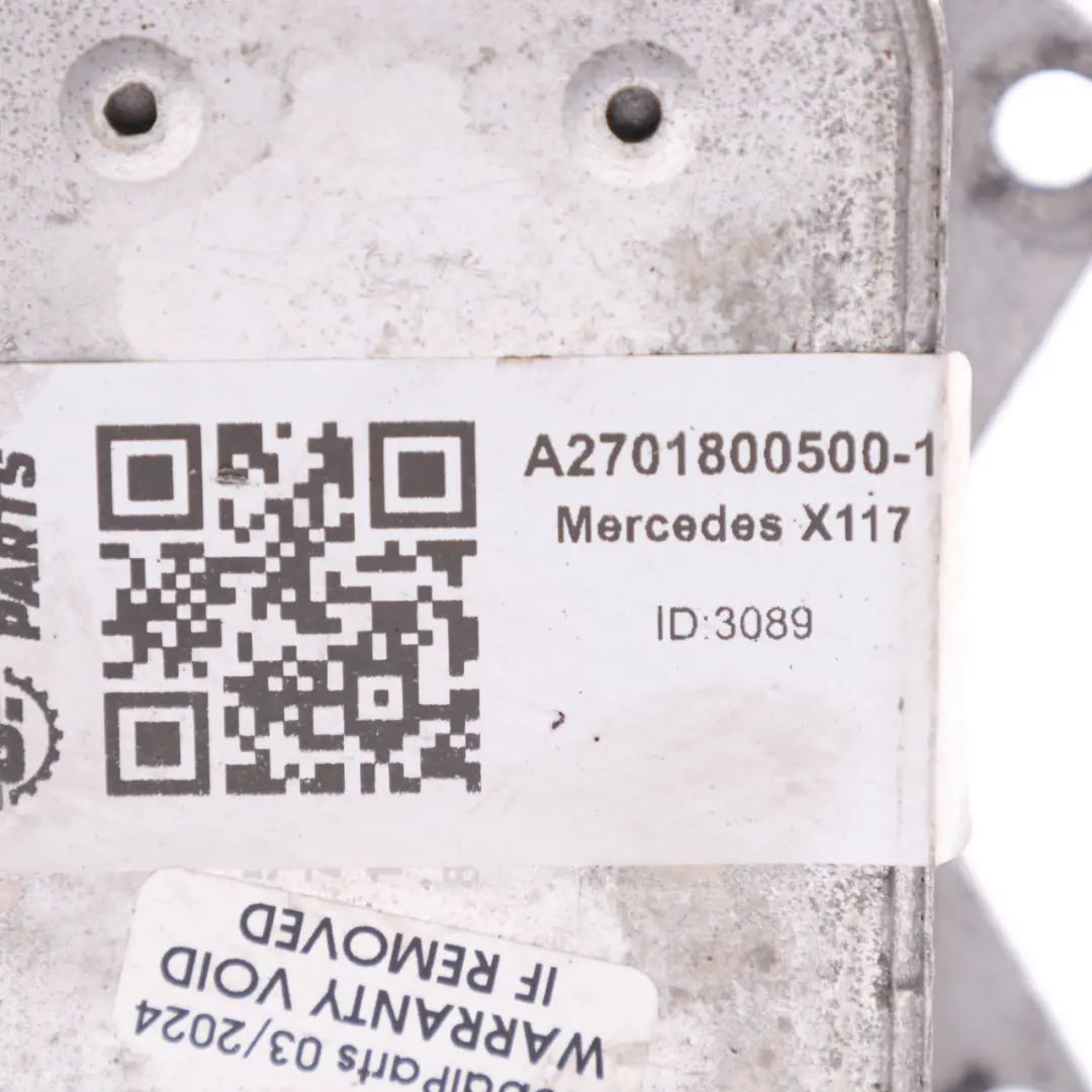  Base Refroidisseur Huile Mercedes X117 M260 Filtre Refroidisseur - SKU A2701800500-1 - Numéro de pièce A2701800500