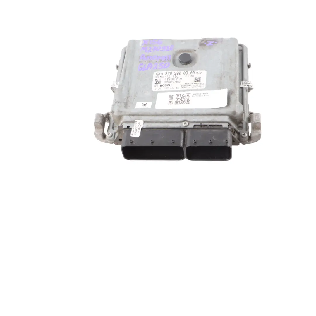 Mercedes X156 GLA250 270.910 122HP Engine Control Unit Module ECU - SKU A2709000900 - Part number A2709000900