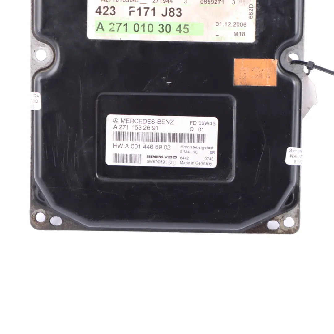 Mercedes R171 SLK 200 163HP 271.944 Kompressor Engine ECU Automatic - SKU A2711532691 - Part number A2711532691