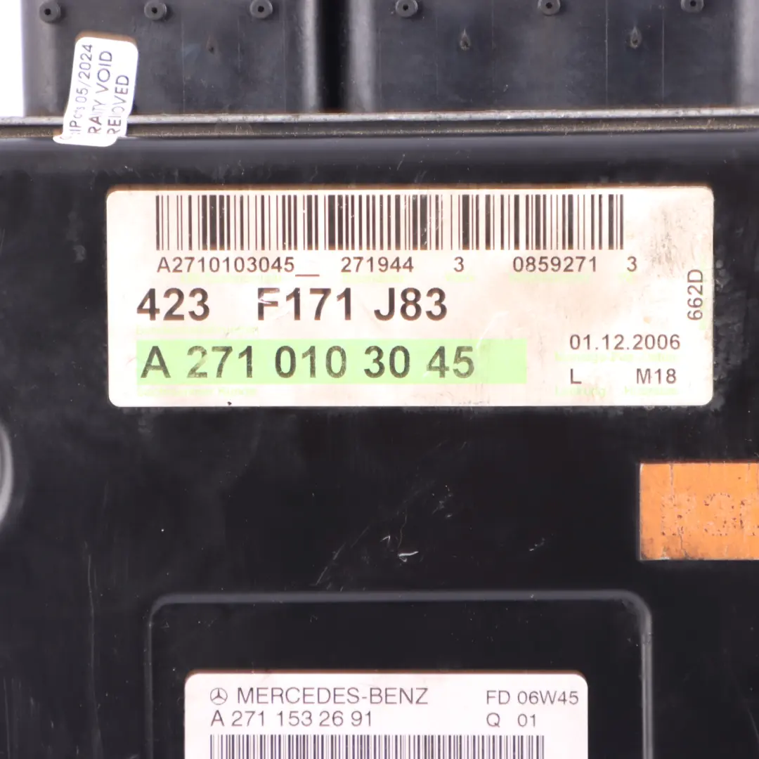 163HP 271.944 Kompressor Engine ECU Automatic to Mercedes R171 SLK 200 with Part number A2711532691 Mercedes R171 SLK 200 163HP 271.944 Kompressor Engine ECU Automatic - SKU A2711532691 - Part number A2711532691