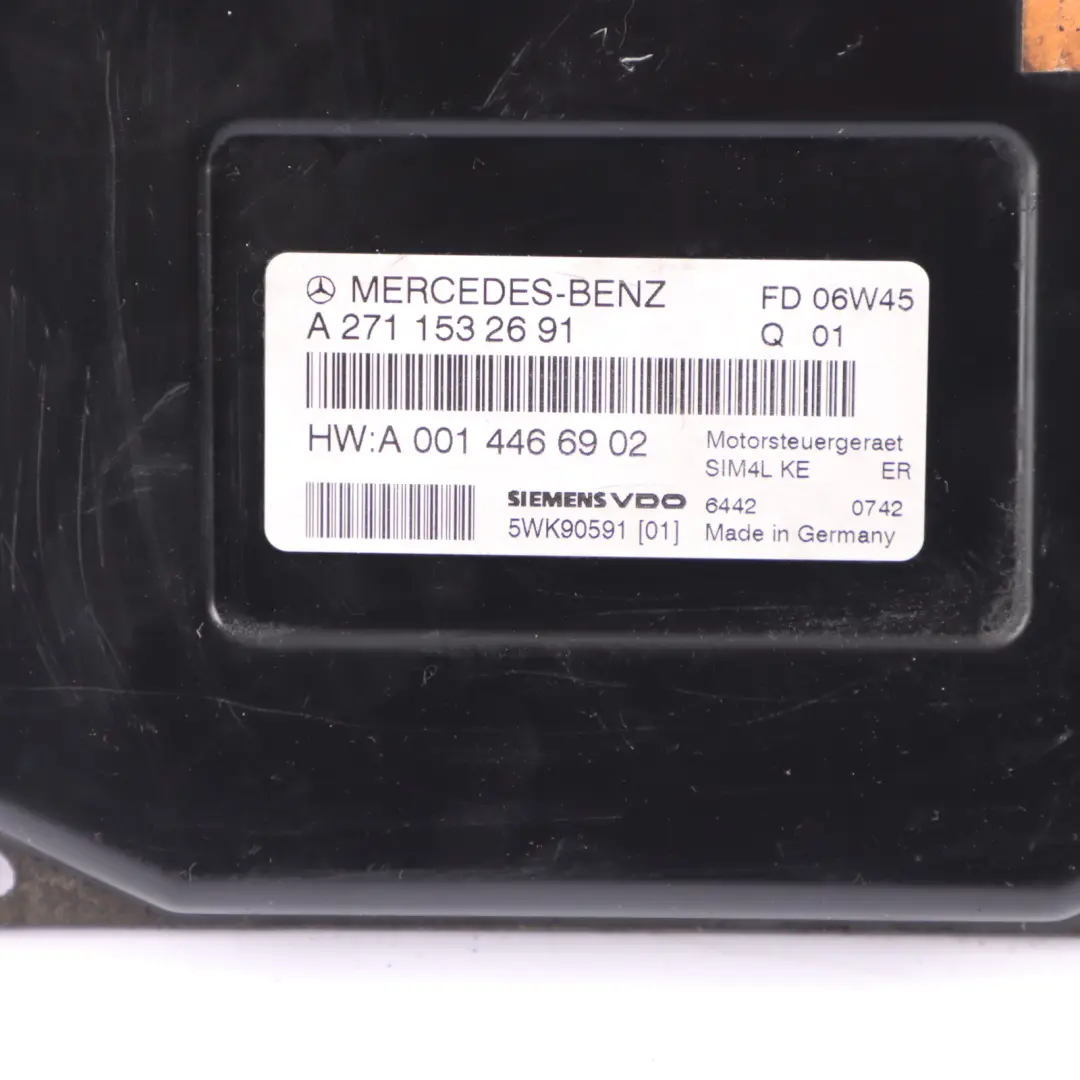 163HP 271.944 Kompressor Engine ECU Automatic to Mercedes R171 SLK 200 with Part number A2711532691 Mercedes R171 SLK 200 163HP 271.944 Kompressor Engine ECU Automatic - SKU A2711532691 - Part number A2711532691