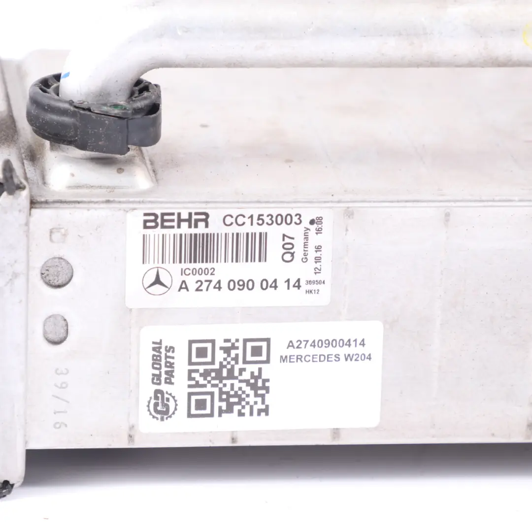 Charge Cooler Radiator to Mercedes W204 Intercooler Air with Part number A2740900414 Mercedes W204 Intercooler Air Charge Cooler Radiator - SKU A2740900414 - Part number A2740900414