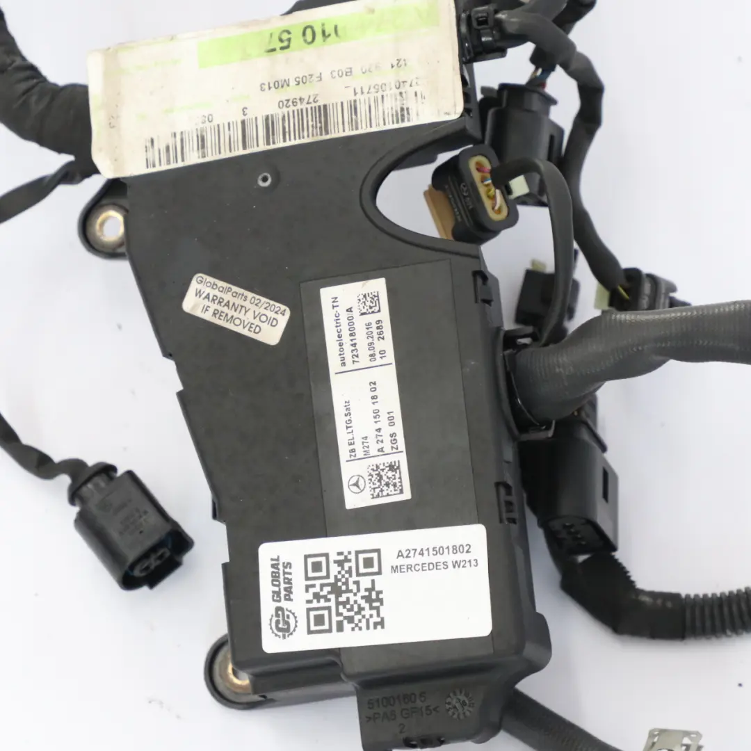 Mercedes W213 Faisceau de câbles de câblage du moteur - SKU A2741501802 - Numéro de pièce A2741501802