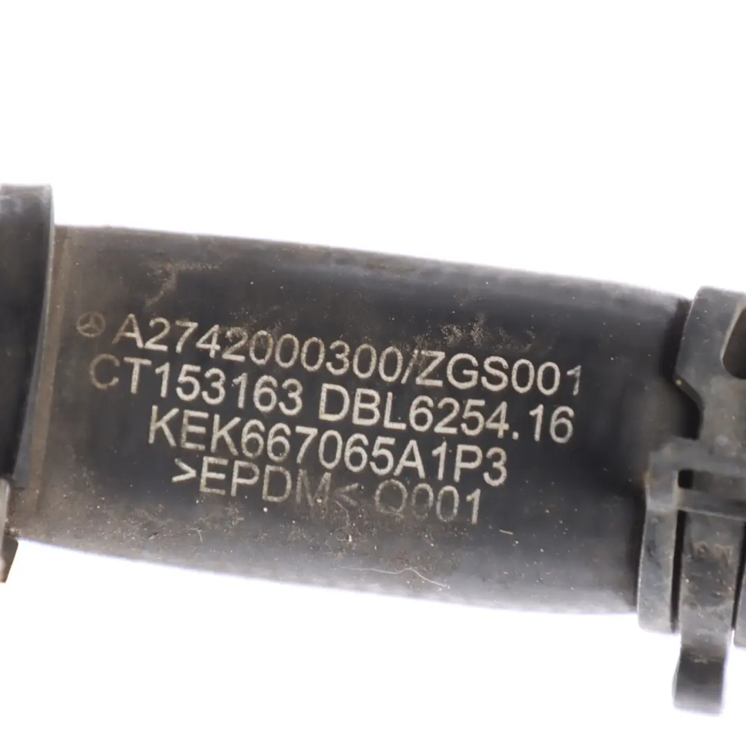 M274 Tubo de Refrigeración Agua Manguera para Mercedes W205 con número de pieza A2742000300 Mercedes W205 M274 Tubo de Refrigeración Agua Manguera - SKU A2742000300 - Número de pieza A2742000300