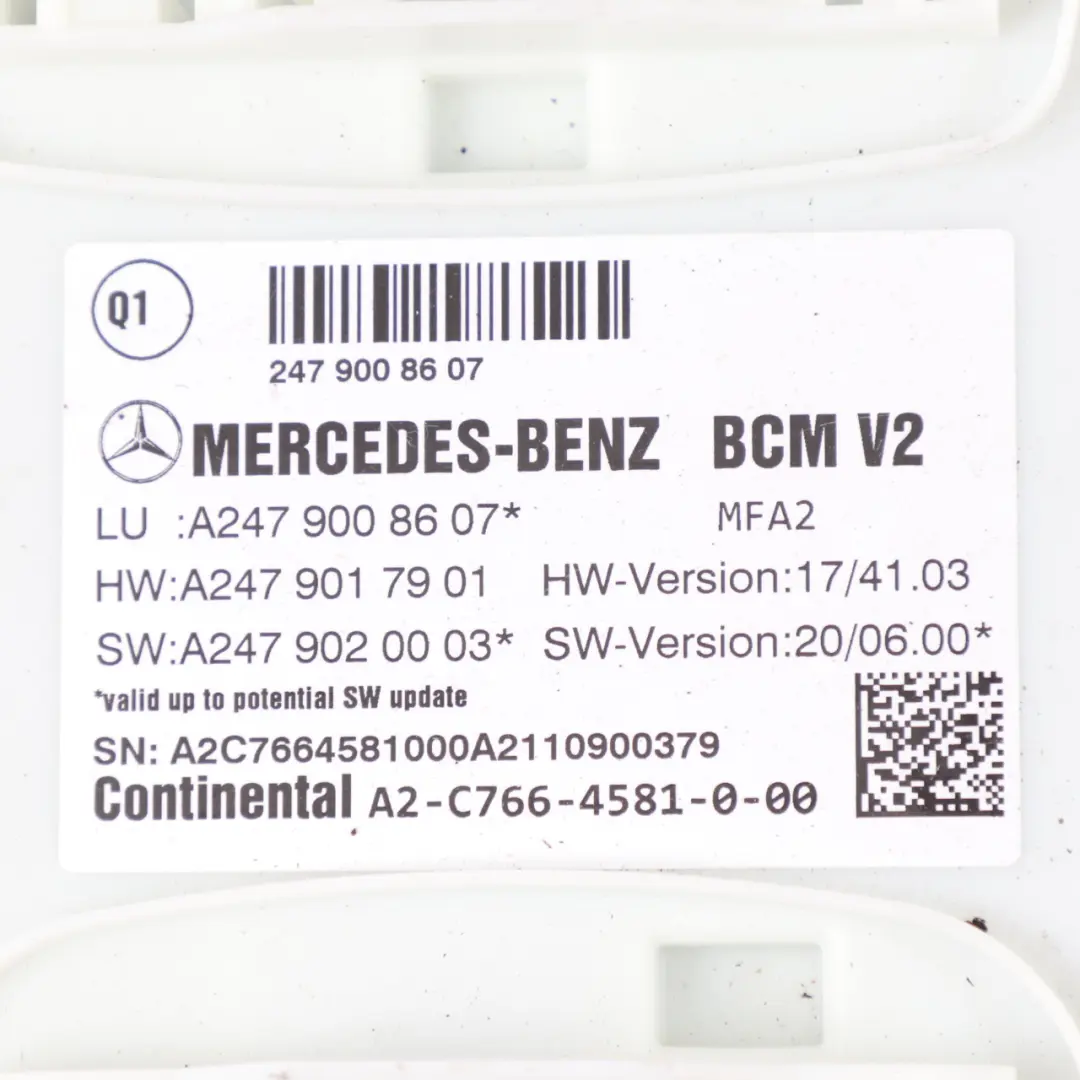 CLA200 282.914 163HP Kit ECU Clé BCM Automatique pour Mercedes C118 à propos du numéro de pièce A2829003300 Mercedes C118 CLA200 282.914 163HP Kit ECU Clé BCM Automatique - SKU A2829003300-3 - Numéro de pièce A2829003300