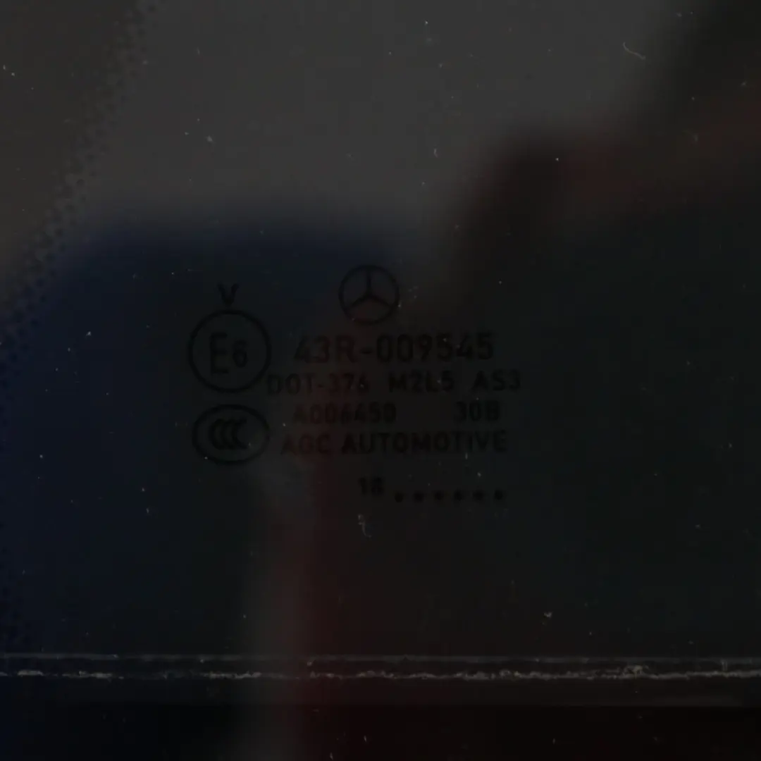 Mercedes GLE C292 Coupe Szyba Stała Drzwi Tylnych Prawych Przyciemniana AS3 - SKU A2927300455 - Numer Części A2927300455