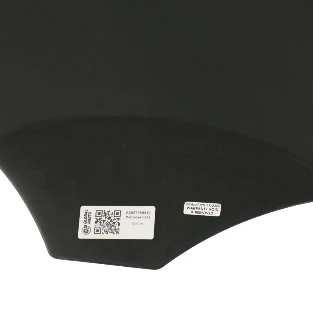 Mercedes GLE C292 Finestrino laterale porta posteriore sinistra oscurato AS3 - SKU A2927350310 - Numero di parte A2927350310
