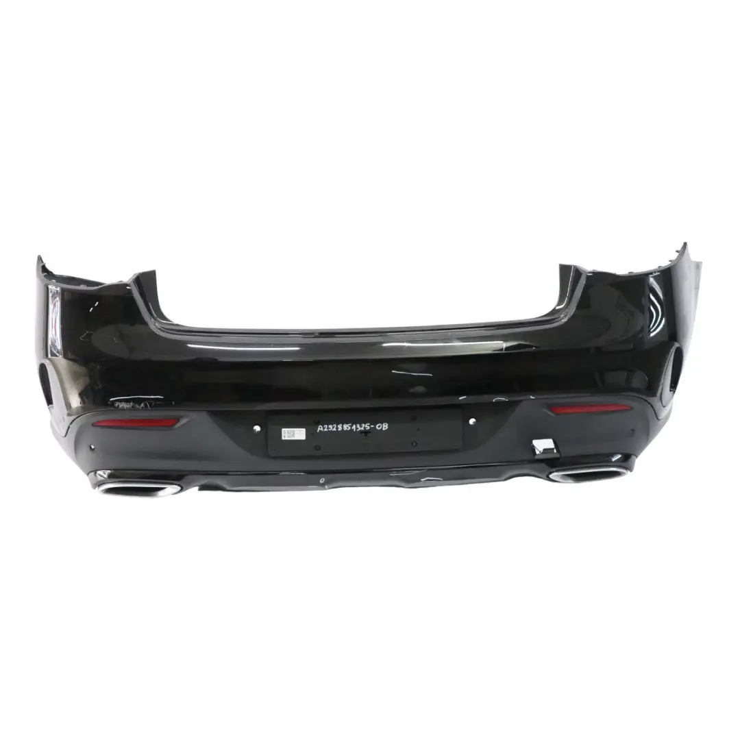 Bumper AMG Trim Panel Obsidian Black Metallic - 197 to Mercedes C292 Rear with Part number A2928851325 Mercedes C292 Rear Bumper AMG Trim Panel Obsidian Black Metallic - 197 - SKU A2928851325-OB - Part number A2928851325