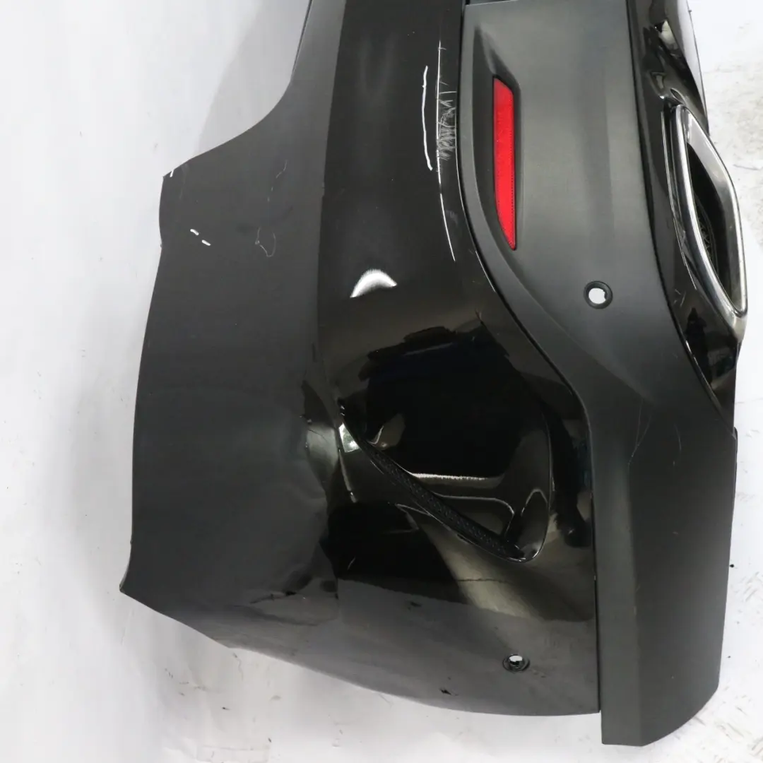Bumper AMG Trim Panel Obsidian Black Metallic - 197 to Mercedes C292 Rear with Part number A2928851325 Mercedes C292 Rear Bumper AMG Trim Panel Obsidian Black Metallic - 197 - SKU A2928851325-OB - Part number A2928851325