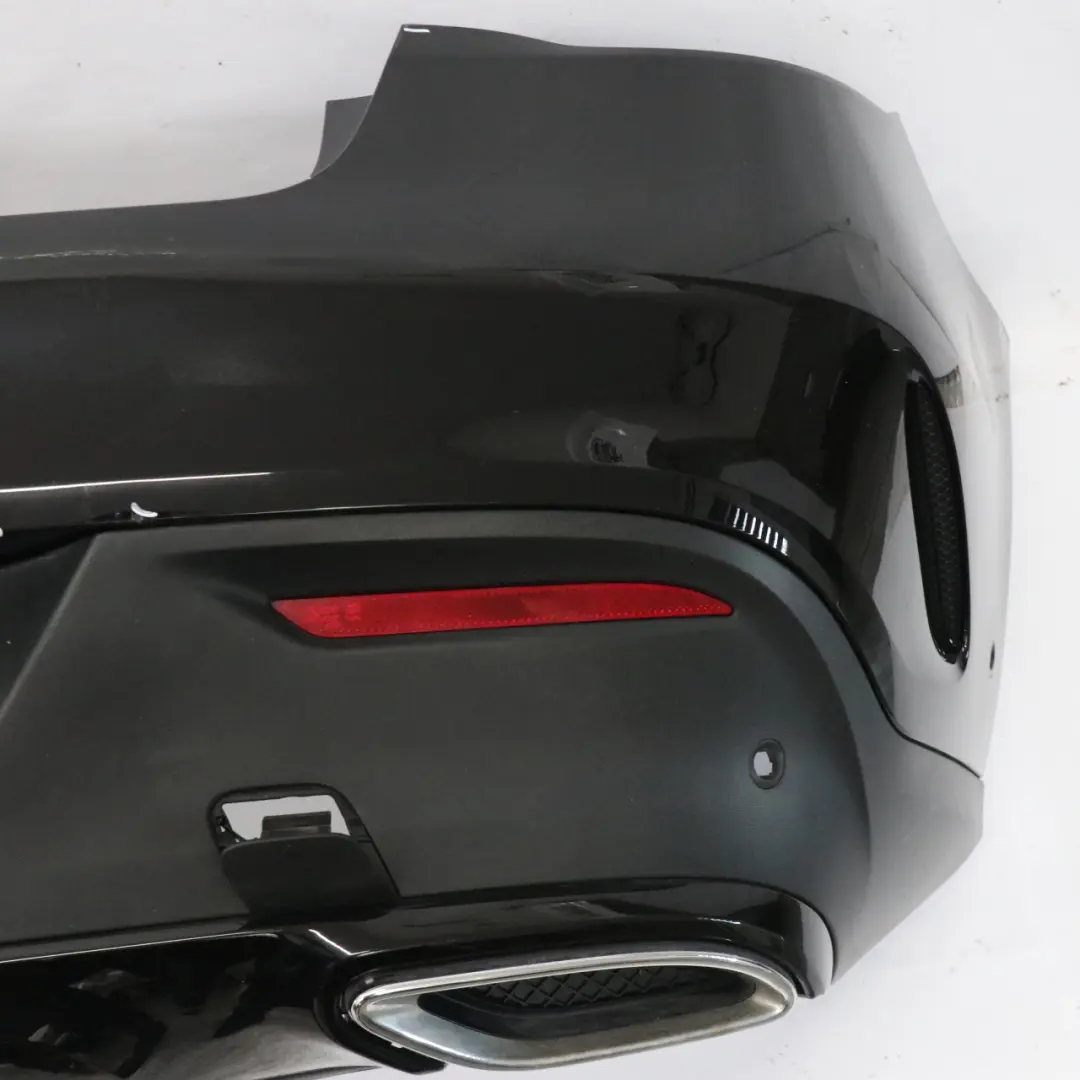 Bumper AMG Trim Panel Obsidian Black Metallic - 197 to Mercedes C292 Rear with Part number A2928851325 Mercedes C292 Rear Bumper AMG Trim Panel Obsidian Black Metallic - 197 - SKU A2928851325-OB - Part number A2928851325