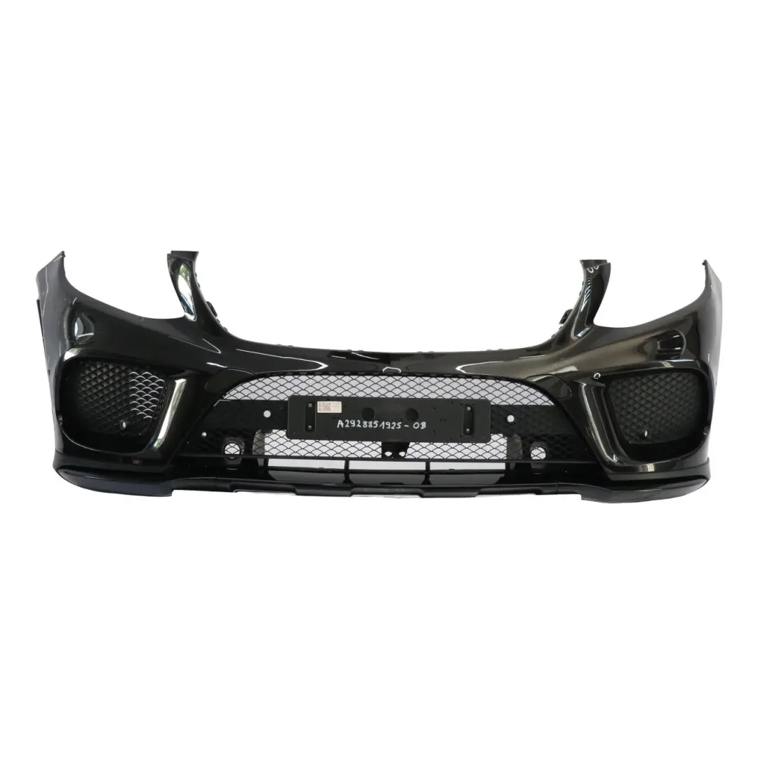 Mercedes C292 Zderzak Przedni AMG Obsidian Black Czarny Metalik - 197 - SKU A2928851925-OB - Numer Części A2928851925