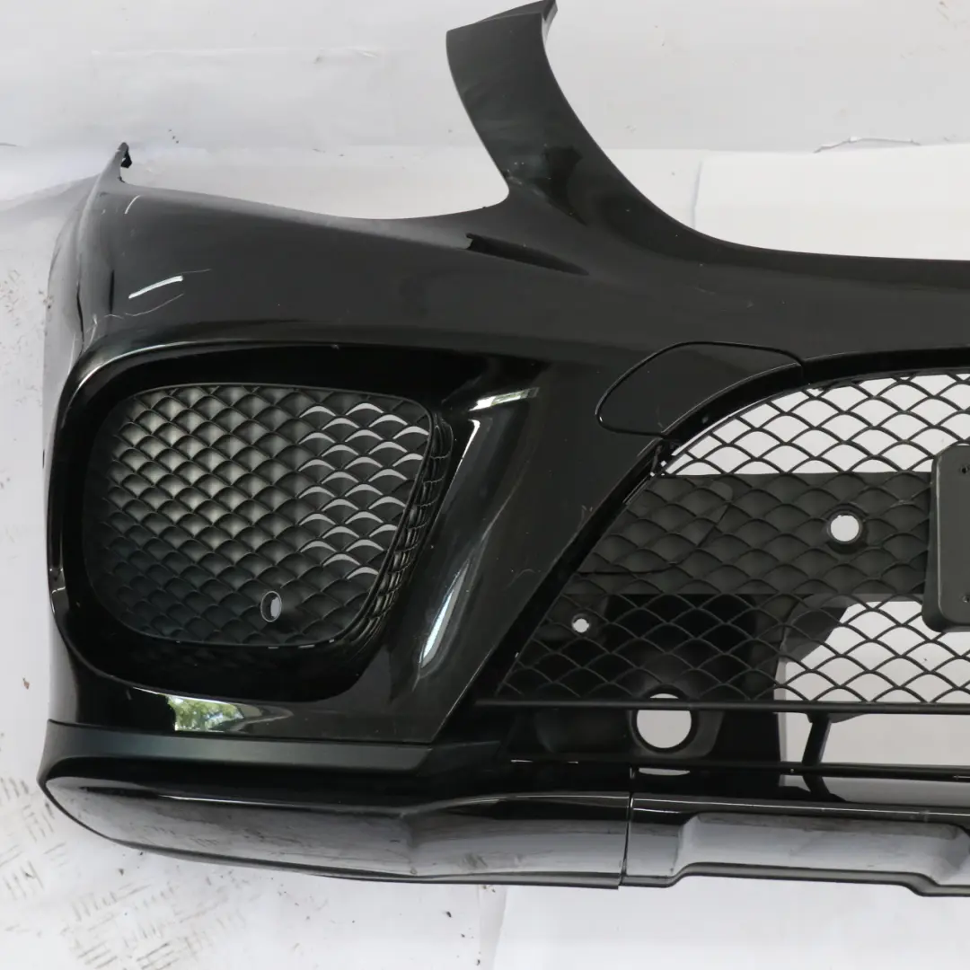 Mercedes C292 Front Bumper AMG Trim Panel Obsidian Black Metallic - 197 - SKU A2928851925-OB - Part number A2928851925