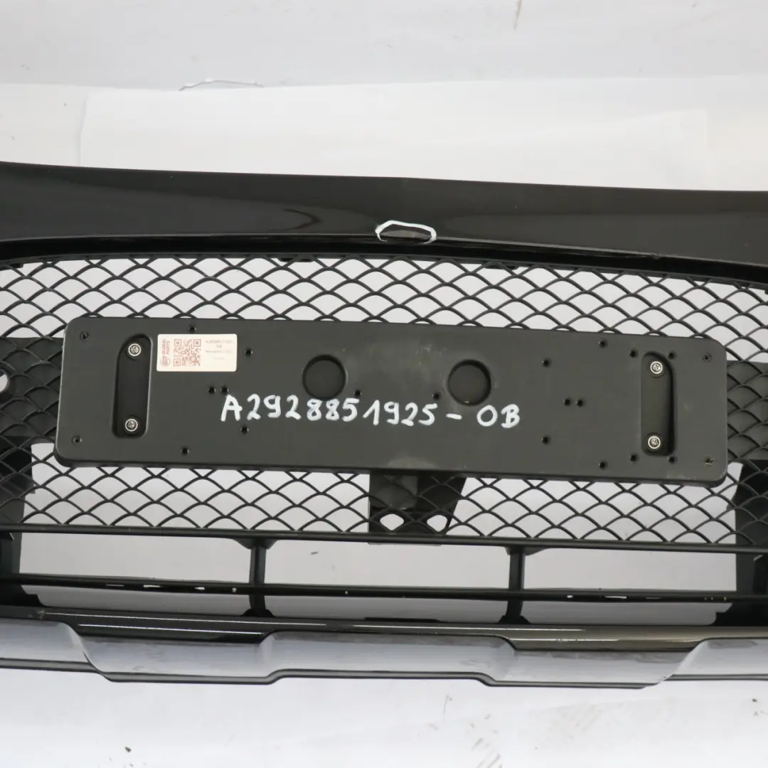 Mercedes C292 Front Bumper AMG Trim Panel Obsidian Black Metallic - 197 - SKU A2928851925-OB - Part number A2928851925
