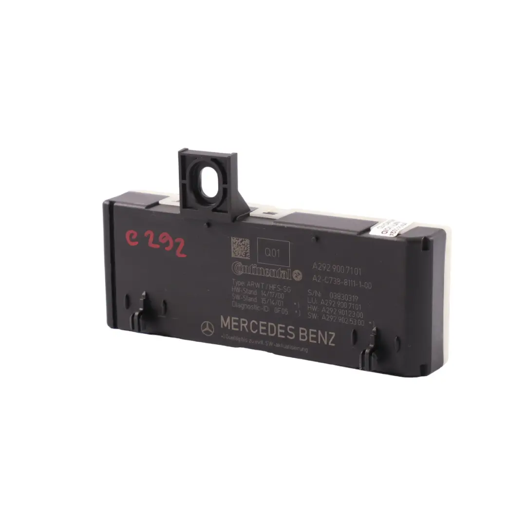 Mercedes GLE C292 Coupe Trunk Lid Module Automatic Closing - SKU A2929007101 - Part number A2929007101